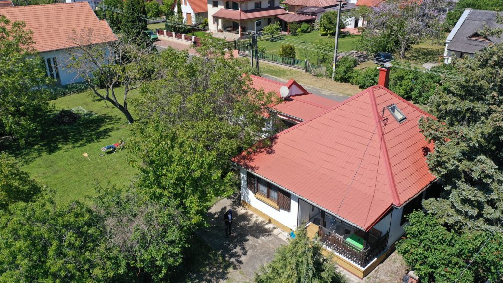 Blick von oben Haus